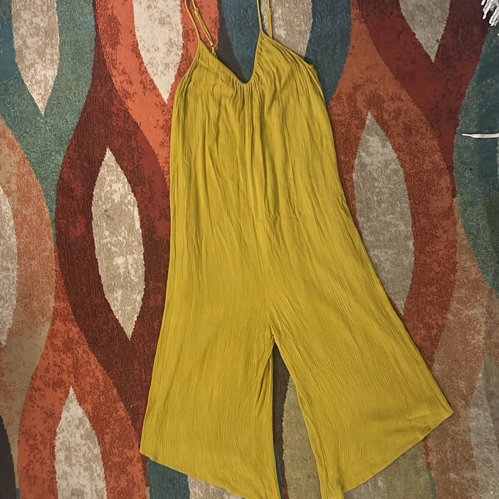 Love Stitch Crinkled Rayon Jumper with Spaghetti Straps